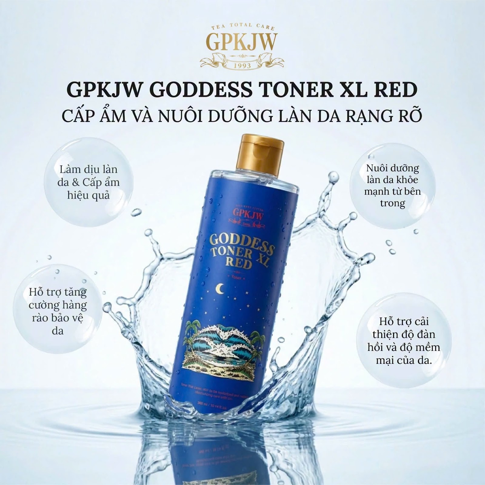 Toner dưỡng ẩm GPKJW Goddess Toner Red XL 500ml