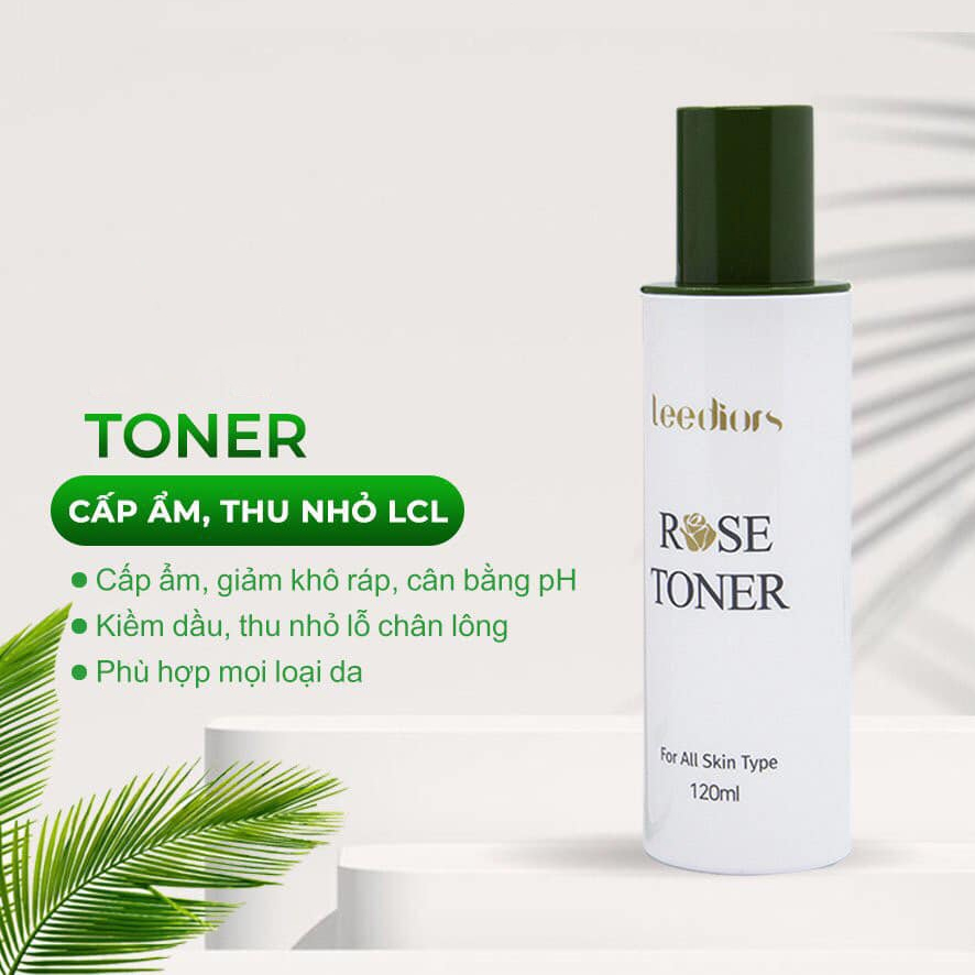 Nước hoa hồng Leediors Rose Toner 120ml