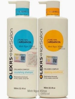 Dầu xả Olexrs Hair Salon Argan Oil Collagen Complex loại 960ml