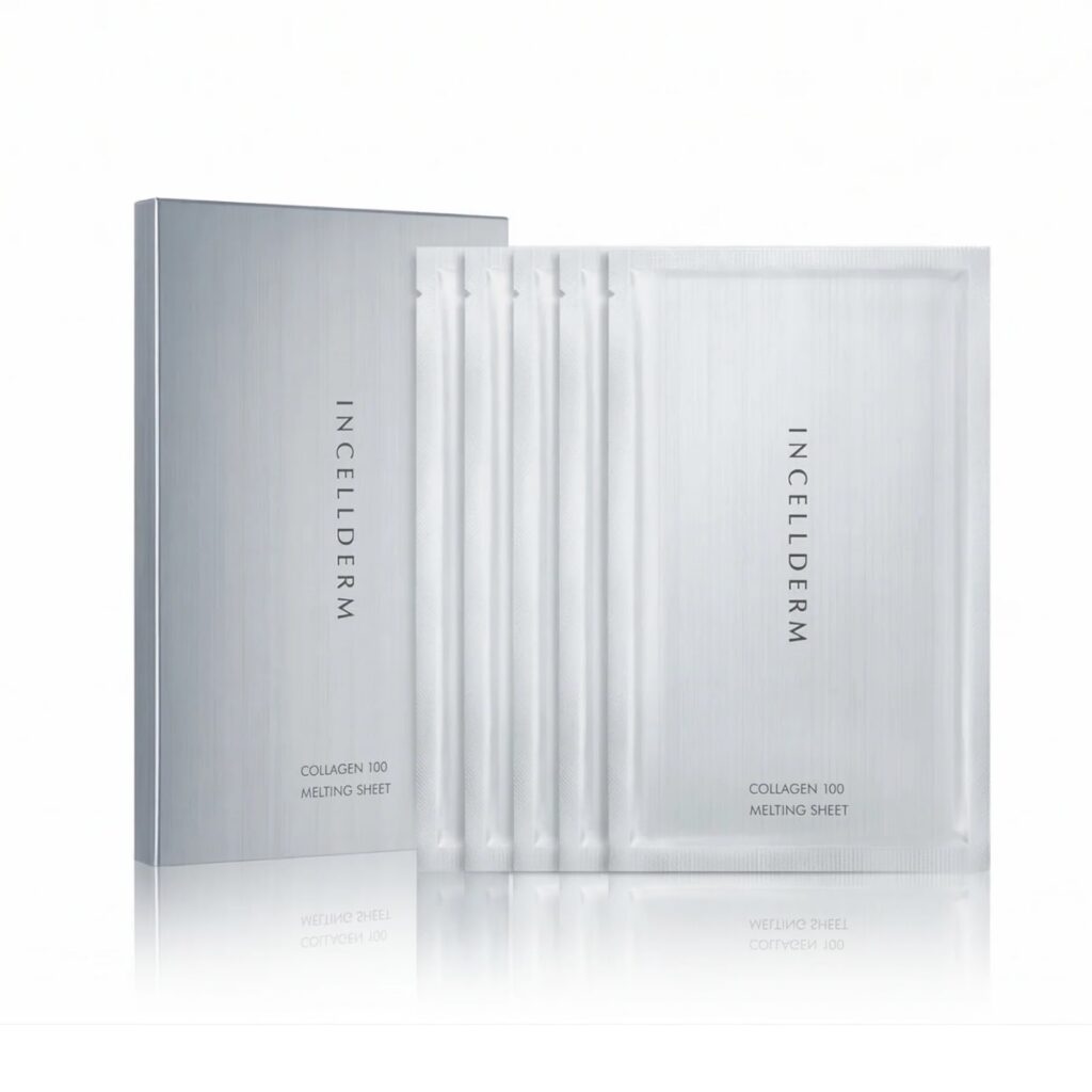 Mặt nạ INCELLDERM COLLAGEN 100 MELTING SHEET (5 miếng/ 1 hộp)