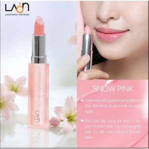 Son LAONMEDI VEGAN COLOR LIP BALM SNOW PINK màu hồng