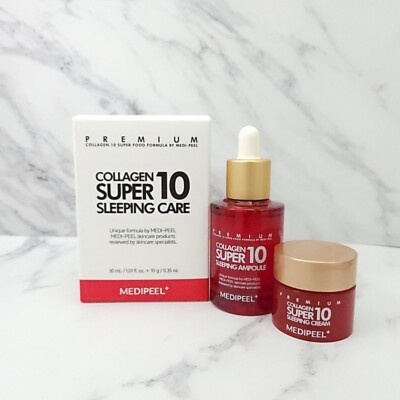 Bộ dưỡng da ban đêm chuyên sâu Collagen MEDI PEEL Super 10 Sleeping Hàn Quốc