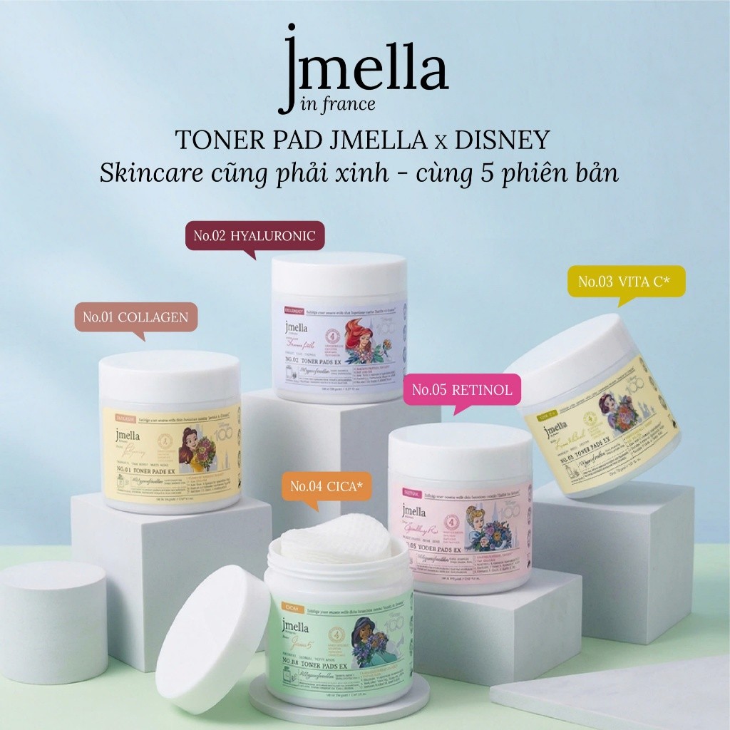 Nước cân bằng da dạng miếng JMella in France Toner Pads