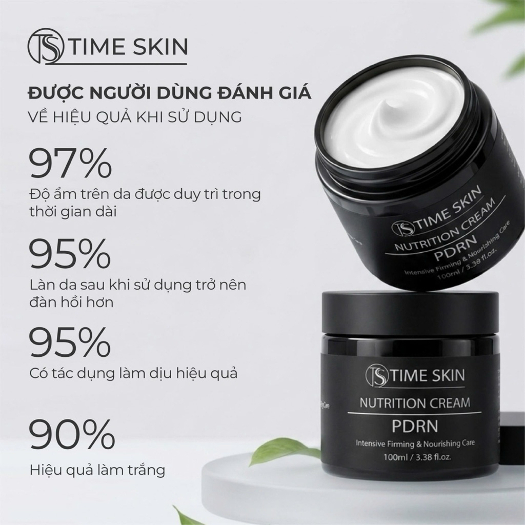 Kem dưỡng da TS Time Skin Nutrition Cream PDRN 100ml nghệ nano curcumin 365