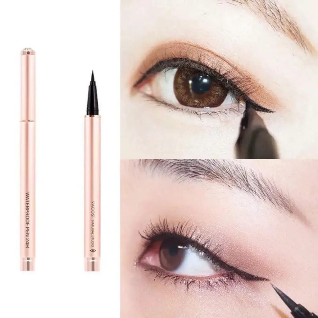 Bút Kẻ Mắt Nước Vacosi 24H Waterproof Pen 02 Brown – Màu Nâu
