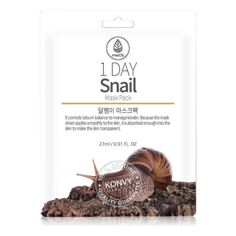 Mặt nạ dưỡng da 1 ngày Med B Snail ốc sên