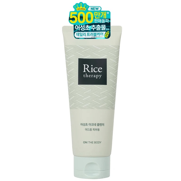 Sữa Rửa Mặt On Rice Therapy Chiết Xuất Diếp Cá Cho Da Mụn 150g